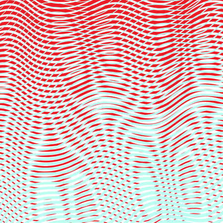 Trendy colored linear background with moire effect. Abstract digital line art. Can be used as design of cover books, websites, accessories for phones and tablet, mobile applications, title page, card.のイラスト素材