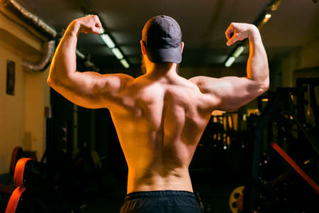 Artistic Fitness on a black background, Low key