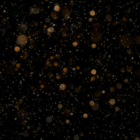 Glittering stars with bokeh on dark Christmas background. EPS 10 vector fileのイラスト素材