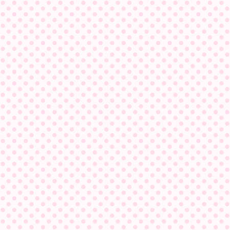 Seamless pink polka dot pattern background. Pastel dotted template.のイラスト素材