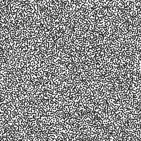 Pointillism high density seamless dots pattern. Abstract monochrome halftone. Just drop to swatches and enjoy EPS 10のイラスト素材