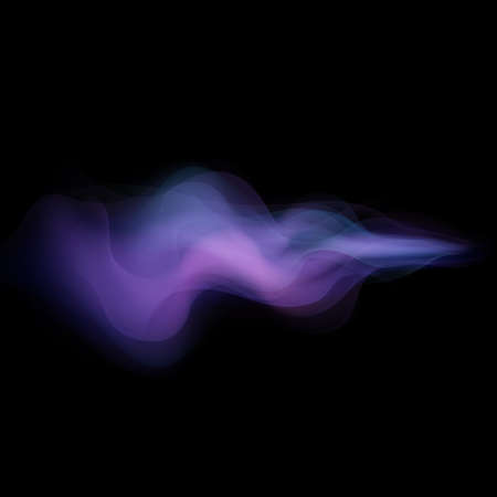 Abstract purple flow smooth color wavy motion effect element. Smoke wave lines. EPS 10のイラスト素材