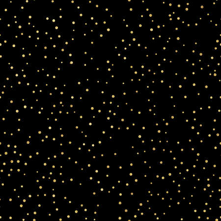 Glitter gold seamless pattern with polka dots. Hipster trendy effect. EPS 10のイラスト素材