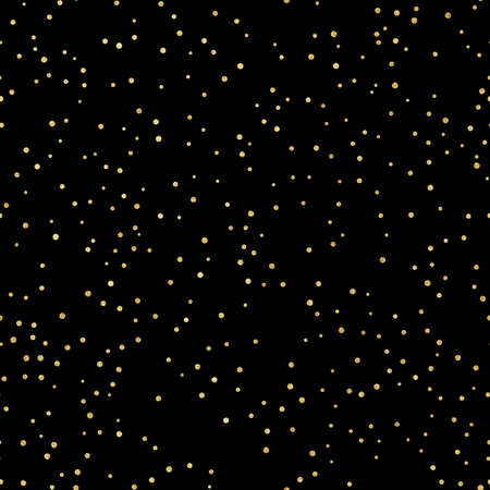 Glitter gold seamless pattern with polka dots. Hipster trendy effect. EPS 10のイラスト素材