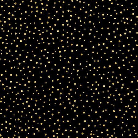 Glitter gold seamless pattern with polka dots. Hipster trendy effect. EPS 10のイラスト素材