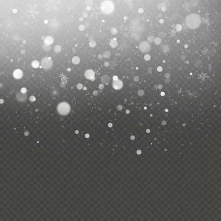 Christmas snow falling overlay effect. EPS 10 vectorのイラスト素材