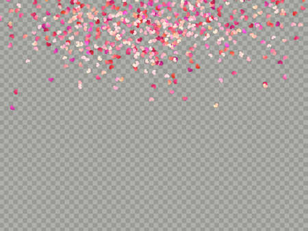 Effect Valentines confetti easy to use.の写真素材