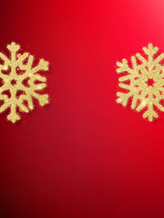 Snowflakes in red background.の写真素材