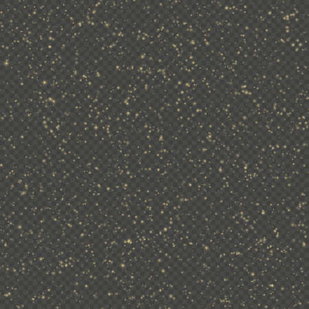 Particles overlay effect glitter of gold glowing magic shine and star dust.の写真素材