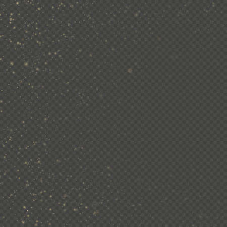 Overlay effect glitter gold light shine effect on transparent background.の写真素材