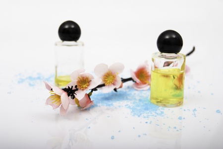 oil and flowerの写真素材