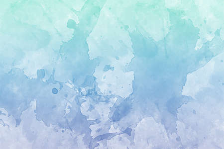 Light Blue Beautiful Watercolor Background for any design (Invitation, Postcard, Thankyou Card, Web Banner etc...)の写真素材