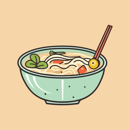 tasty ramen food vector illustrationのイラスト素材