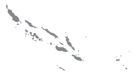 Solomon Islands map with gray tone on  white background,illustration,textured , Symbols of Solomon Islands ,for advertising ,promote, TV commercial, ads, web design, magazine, news paper, reportの写真素材