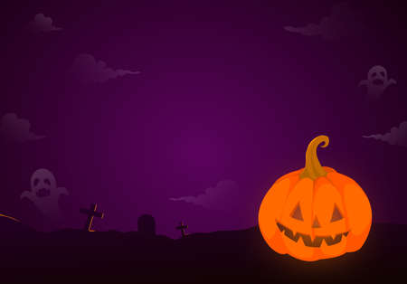 Men wearing medical mask , halloween costume , holding pumpkins on white background, halloween party during COVID-19 pandemic  vector illustrationのイラスト素材