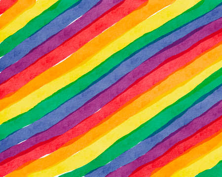 LGBT  Pride month watercolor texture concept.Rainbow  background