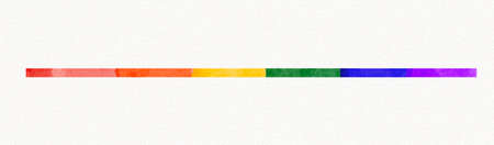 LGBT  Pride month watercolor texture concept. Rainbow flag brush style isolate on white background.
