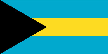 Bahamas flag standard shape and colorのイラスト素材