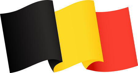 Germany  flag wave  isolated  on png or transparent background,Symbol Germany,template for banner,card,advertising ,promote,and business matching country poster, vector illustrationのイラスト素材