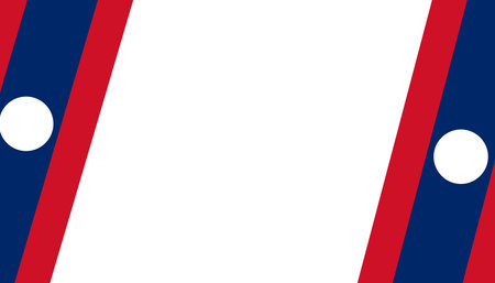 Laos flag wave isolated on png or transparent backgroundのイラスト素材