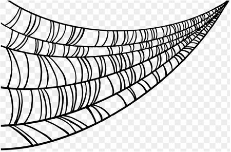 Spooky Halloween party background with spiderwebs. Use it for posters, brochures, or online ads. It's a transparent PNG with space for your text. vectorのイラスト素材
