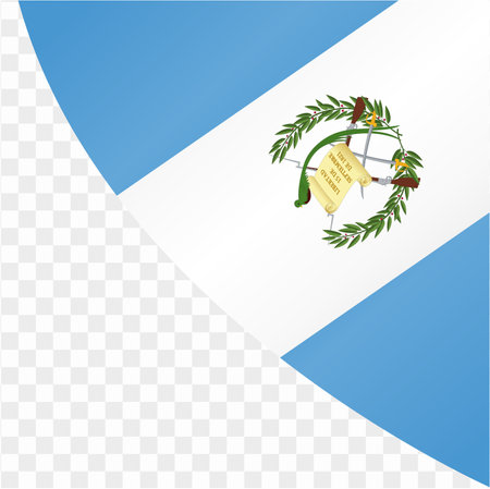 Guatemala flag wave isolated on png or transparent background vector illustration.のイラスト素材