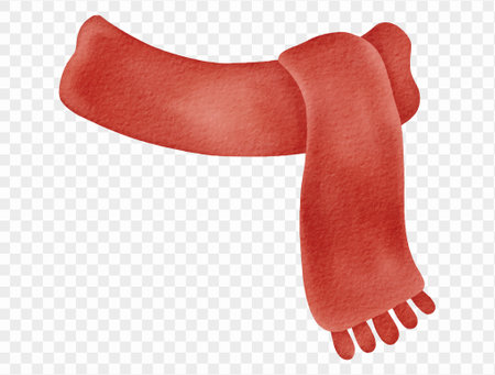 Watercolor Christmas candle illustration for cozy festive winter design. vector.のイラスト素材