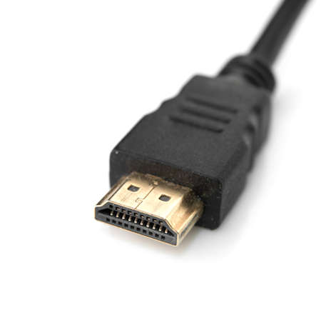HDMI cable on white