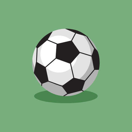 soccer ball flat icon football vectorのイラスト素材