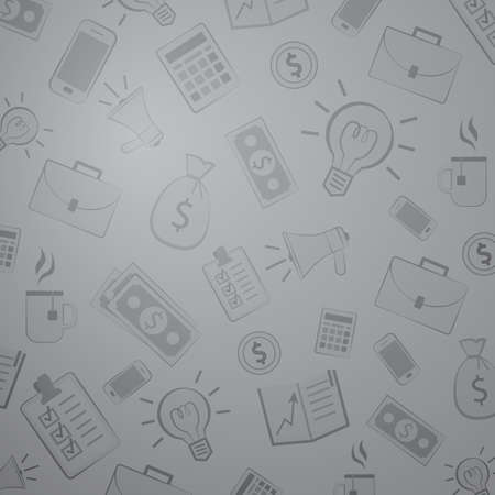 Grey business pattern. Background for business and economics. Teawork and managment. Bank investment and budget.のイラスト素材