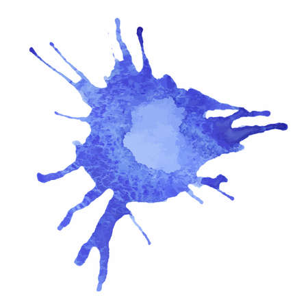 Isolated watercolor splash. Creative watercolor art for decoration.のイラスト素材