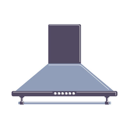 Isolated extractor hood on white background. Device for ventilation.のイラスト素材