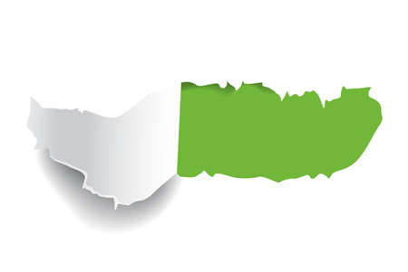 Ripped paper piece. Hole from torn paper. Decoration and texture.のイラスト素材