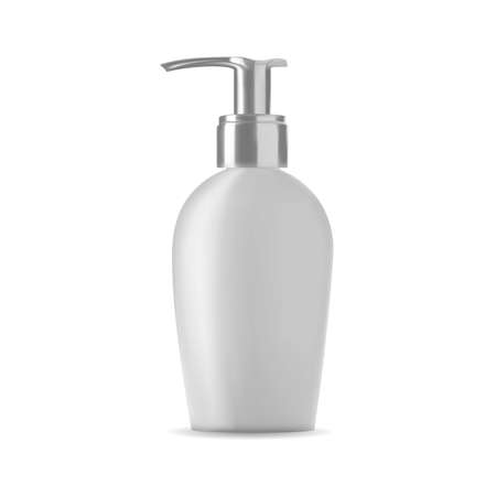 Isolated soap bottle on white background. 3D illustration.のイラスト素材