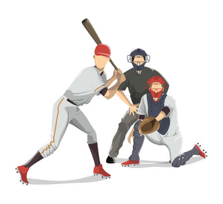 Baseball players team.のイラスト素材