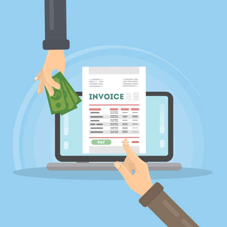 Invoice concept illustration.