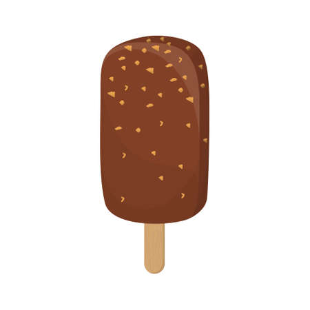 Isolated ice cream lolly with sprinkles vectorのイラスト素材