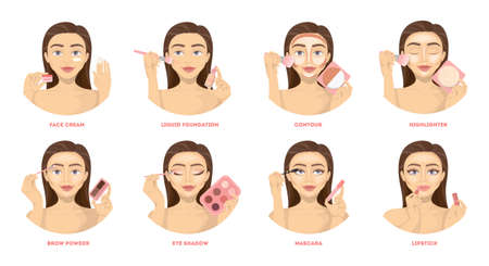 Make up set.のイラスト素材