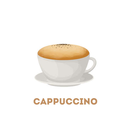 Isolated cappuccino cup.のイラスト素材