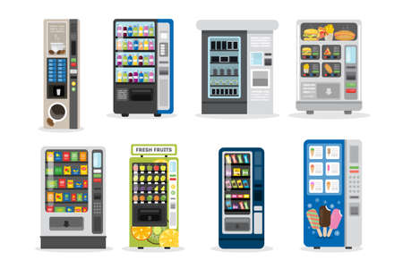 Vending machines set.のイラスト素材