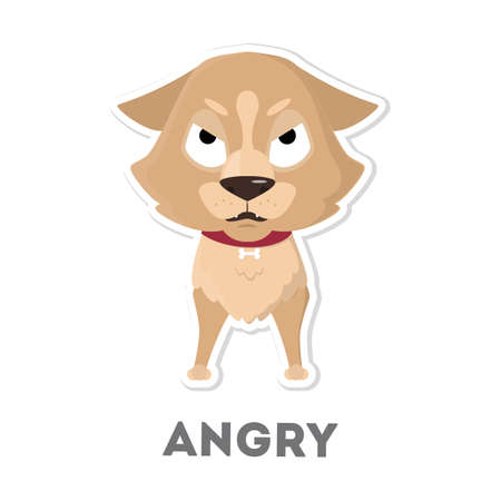 Angry dogのイラスト素材