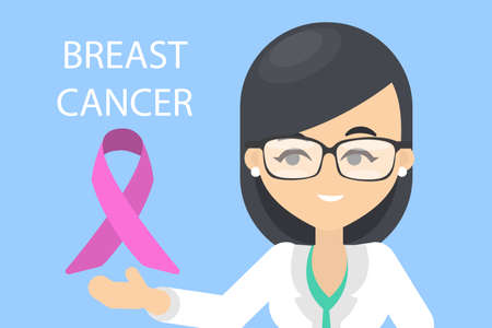 Breast cancer awarenessのイラスト素材