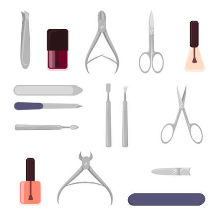 Manicure cosmetics setのイラスト素材