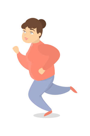 Woman jogging.のイラスト素材