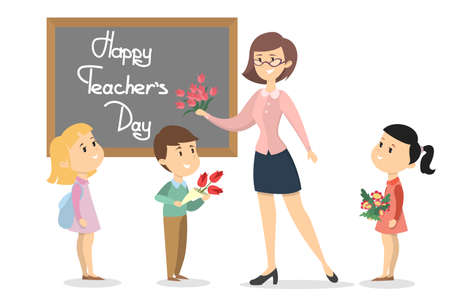 Happy teachers dayのイラスト素材