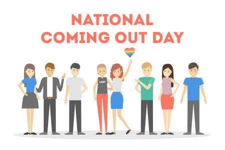 National coming out day.のイラスト素材