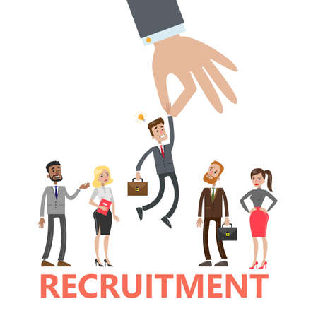 Recruitment concept illustration.のイラスト素材