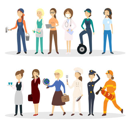 Professional occupation set.のイラスト素材