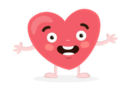 Isolated funny heart.のイラスト素材