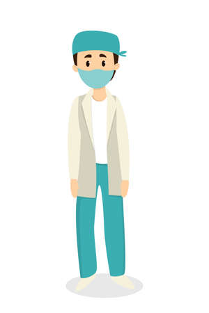 Isolated male doctor.のイラスト素材